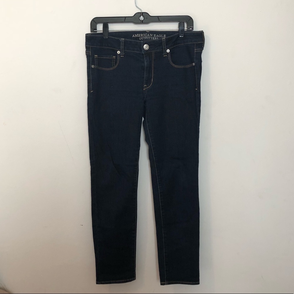 Blue boot cut jeans